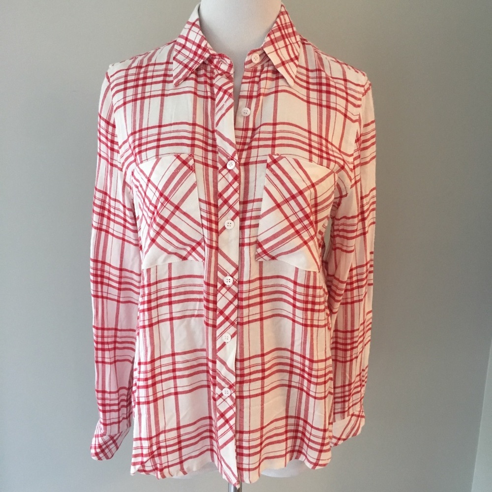 Laju Omaha two pocket red and white shirt